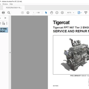 Tigercat FPT N67 Tier 2 ENGINE Service & Repair Manual - PDF DOWNLOAD