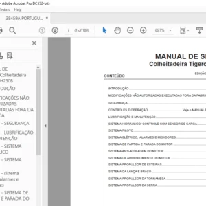 Tigercat H250B Colheitadeira MANUAL DE SERVIÇO - PDF DOWNLOAD (Portuguese)