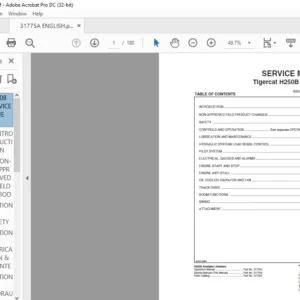 Tigercat H250B Harvester Service Manual - PDF DOWNLOAD