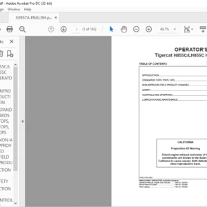 Tigercat H855C LH855C HARVESTER Operator's Manual - PDF DOWNLOAD