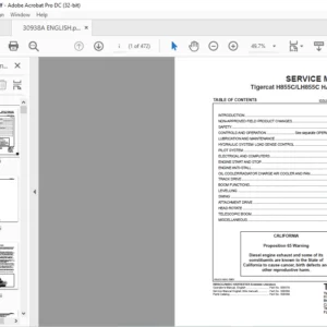 Tigercat H855C LH855C HARVESTER SERVICE MANUAL - PDF DOWNLOAD