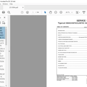 Tigercat H860C H870C LH870C HARVESTER Service Manual - PDF DOWNLOAD