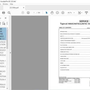 Tigercat H860C H870C LH870C HARVESTER Service Manual - PDF DOWNLOAD