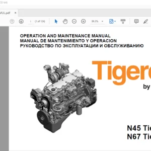 Tigercat N45 N67 Tier 2 Engine Operation & Maintenance Manual - PDF DOWNLOAD
