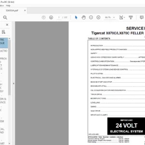 Tigercat X870C LX870C FELLER BUNCHER SERVICE MANUAL - PDF DOWNLOAD
