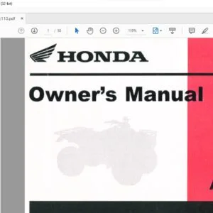 1982 Honda ATC110 Owner's Manual - PDF DOWNLOAD