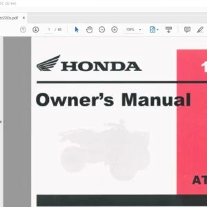 1983 Honda ATC200X OWNER'S MANUAL - PDF DOWNLOAD