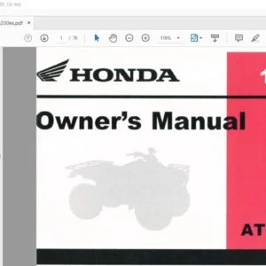 1984 Honda ATC200ES OWNER'S MANUAL - PDF DOWNLOAD