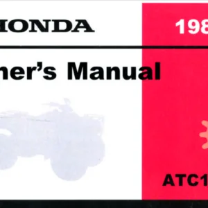 1984 Honda act125m OWNER'S MANUAL - PDF DOWNLOAD