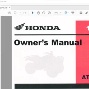 1985 Honda ATC200S OWNER'S MANUAL - PDF DOWNLOAD