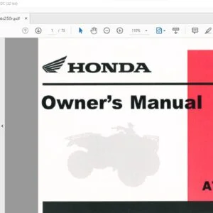 1985 Honda ATC250R OWNER'S MANUAL - PDF DOWNLOAD