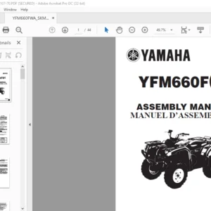 2002 Yamaha YFM660F(P) Assembly Manual - PDF DOWNLOAD