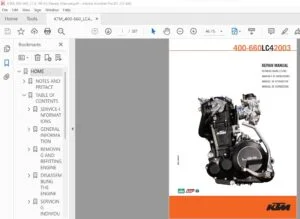 2003 KTM 400-660LC4 Repair Manual - PDF DOWNLOAD