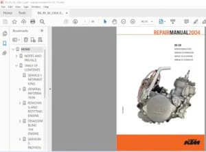 2004 KTM 85 SX Repair Manual - PDF DOWNLOAD