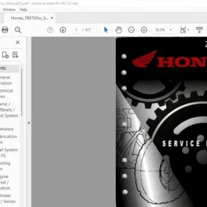 2008-2009 Honda TRX700XX Service Manual - PDF DOWNLOAD