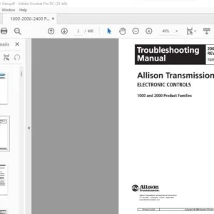 Allison 1000 2000 2400 Electronic Controls Trooubleshooting Manual - PDF DOWNLOAD