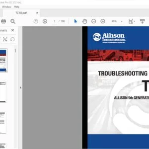 Allison TC10 5th Generation Controls Trooubleshooting Manual - PDF DOWNLOAD