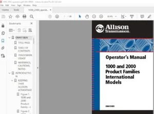 Allison Transmission 1000 & 2000 Product Families International Operator's Manual - PDF DOWNLOAD