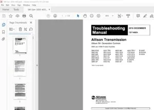 Allison Transmission 3000 & 4000 Product Families 5th Generation Controls Troubleshooting Manual - PDF DOWNLOAD