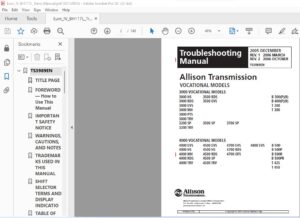 Allison Transmission 3000 & 4000 Product Families Troubleshooting ...