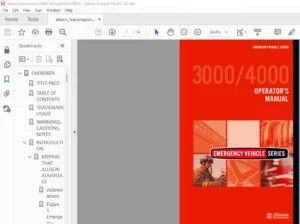 Allison Transmission 3000 & 4000 Product Families WTEC III Controls Operator's Manual - PDF DOWNLOAD