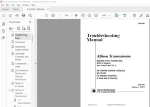 Allison Transmission WTEC II Electronic Controls Troubleshooting Manual - PDF DOWNLOAD