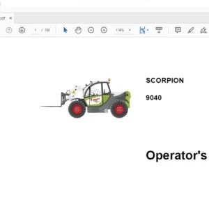CLAAS 9040 Operator's manual  - PDF DOWNLOAD