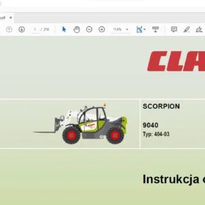 CLAAS 9040 Typ 404-03 Instrukcja obsługi manual - PDF DOWNLOAD(Polish)