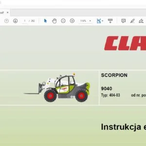 CLAAS 9040 Typ: 404-03 Instrukcja eksploatacji Manual - PDF DOWNLOAD(POLISH)