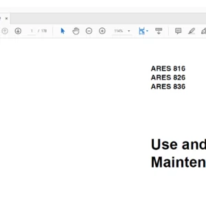 CLAAS ARES 816 ARES 826 ARES 836 Use and Maintenance Manual - PDF DOWNLOAD