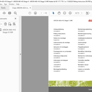 CLAAS ARION 460-410 Stage IV MR  Cold weather kit Fitting instructions Manual_DE_EN_FR_IT_RU - PDF DOWNLOAD