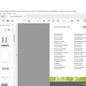 CLAAS ARION 460-410 Stage IV MR Open steering interface kit Fitting instruction Manual_DE_EN_FR_ES_IT_RU_PL_RO - PDF DOWNLOAD