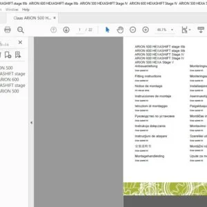 CLAAS ARION 500 HEXASHIFT stage IIIb ARION 600 HEXASHIFT stage IIIb ARION 500 HEXASHIFT Stage IV ARION 600 HEXASHIFT Stage IV ARION 500 HEXA Stage V Slow speed kit Fitting instructions MANUAL - PDF DOWNLOAD