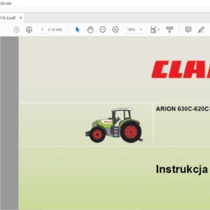 CLAAS ARION 630C-620C-610C Instrukcja obsługi Manual - PDF DOWNLOAD (Polish)