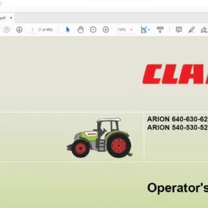 CLAAS ARION 640-630-620-610 C.I.S. ARION 540-530-520-510 C.I.S. Operator's manual - PDF DOWNLOAD