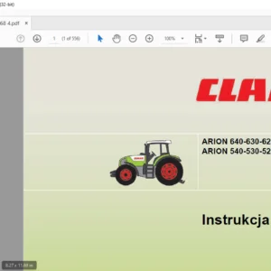 CLAAS ARION 640-630-620-610 CEBIS ARION 540-530-520-510 CEBIS Instrukcja obsługi Manual - PDF DOWNLOAD