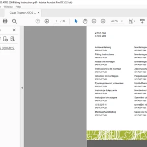 CLAAS ATOS 300 ATOS 200 Fitting Instructions Manual - PDF DOWNLOAD