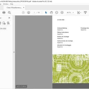 CLAAS AXION 800 Fitting Instructions Manual - PDF DOWNLOAD