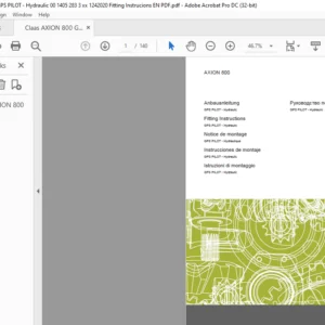 CLAAS AXION 800 GPS PILOT - Hydraulic Fitting Instructions Manual_DE_EN_FR_ES_IT_RU - PDF DOWNLOAD