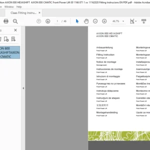 CLAAS AXION 800 HEXASHIFT AXION 800 CMATIC Front Power Lift Fitting Instructions Manual_DE_EN_FR_IT_ES_RU_PL_RO - PDF DOWNLOAD