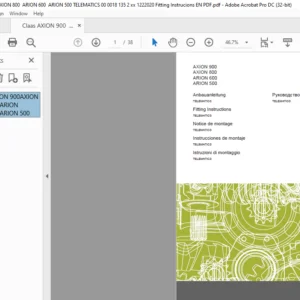CLAAS AXION 900 AXION 800 ARION 600 ARION 500 TELEMATICS Fitting Instructions Manual_DE_EN_FR_IT_ES_RU - PDF DOWNLOAD