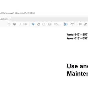 CLAAS Ares 547 557 567 577 Ares 617 657 697 Use and Maintenance Manual - PDF  DOWNLOAD