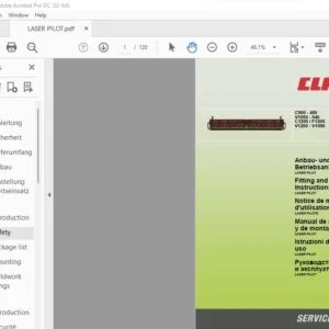 CLAAS C900 - 450 V1050 - 540 C1200  F1200 V1200 - V1050 LASER PILOT Fitting and Operating Instructions Manual_FR_DE_EN_RU