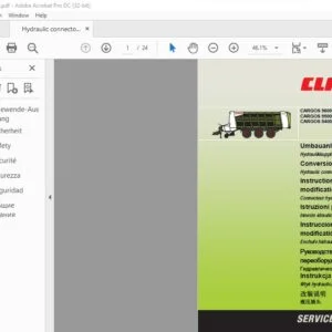 CLAAS CARGOS 9600 CARGOS 9500 CARGOS 9400 Hydraulic connector Conversion instructions Manual_DE_RU_EN_FR_IT - PDF DOWNLOAD
