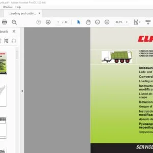 CLAAS CARGOS 9600 CARGOS 9500 CARGOS 9400 Hydraulic connector Conversion instructions Manual_DE_EN_FR_IT_ES_RU - PDF DOWNLOAD