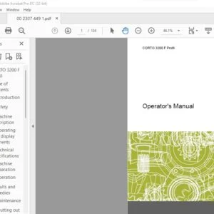 CLAAS CORTO 3200 F Profil Operator’s Manual - PDF DOWNLOAD