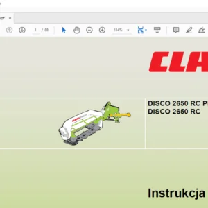CLAAS LEXION 600C Instrukcja obsługi - PDF DOWNLOAD(Polish)