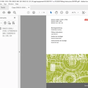 CLAAS DISCO 3550 / 3150 / 2750 DISCO 360 / 320 DISCO 32 / 28 / 24 Legal equipment Fitting Instructions Manual_DE_EN_FR_ES - PDF DOWNLOAD