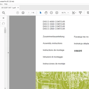 CLAAS DISCO 4000 CONTOUR DISCO 3600 CONTOUR DISCO 3200 CONTOUR DISCO 2800 CONTOUR Assembly Instructions Manual  - PDF DOWNLOAD