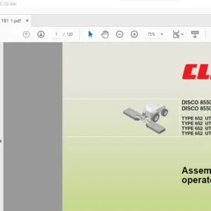 CLAAS DISCO 8550 Plus DISCO 8550 TYPE 652 UTYP 600 GRP A02 ASF 1200 TYPE 652 UTYP 610 GRP A02 ASF 1210 TYPE 652 UTYP 620 GRP A02 ASF 1250 TYPE 652 UTYP 630 GRP A02 ASF1220 Assembly and operator's manual - PDF DOWNLOAD